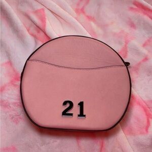Coach Canteen Pink Round Crossbody Bag with Number 21